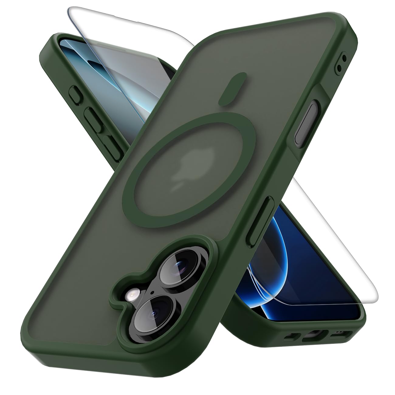 PinLiSheng for iPhone 17 Pro Max Case， Compatible with MagSafe, Shockproof Military-Grade Protection, Scratch-Resistant Back, Anti-Yellowing，Magnetic Phone Case for iPhone 17 Pro Max, Clear WN420