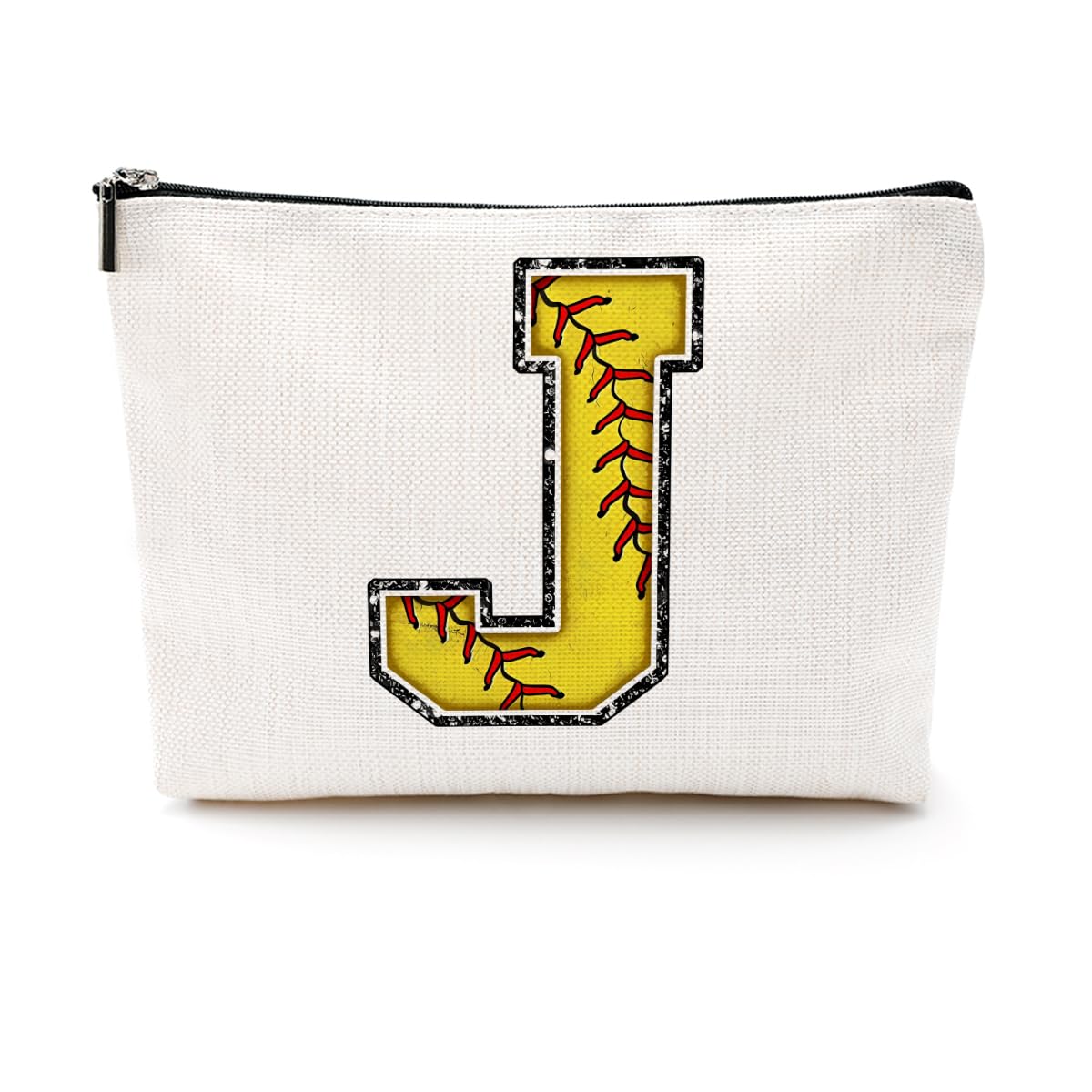 Soccer Gifts Initial Makeup Bag Soccer Girl Gifts Cosmetic Bag Letter D | Monogrammed Zipper Pouch Soccer Accessories for Girls Women Player Coaches Friend Graduation Birthday Gifts BST202