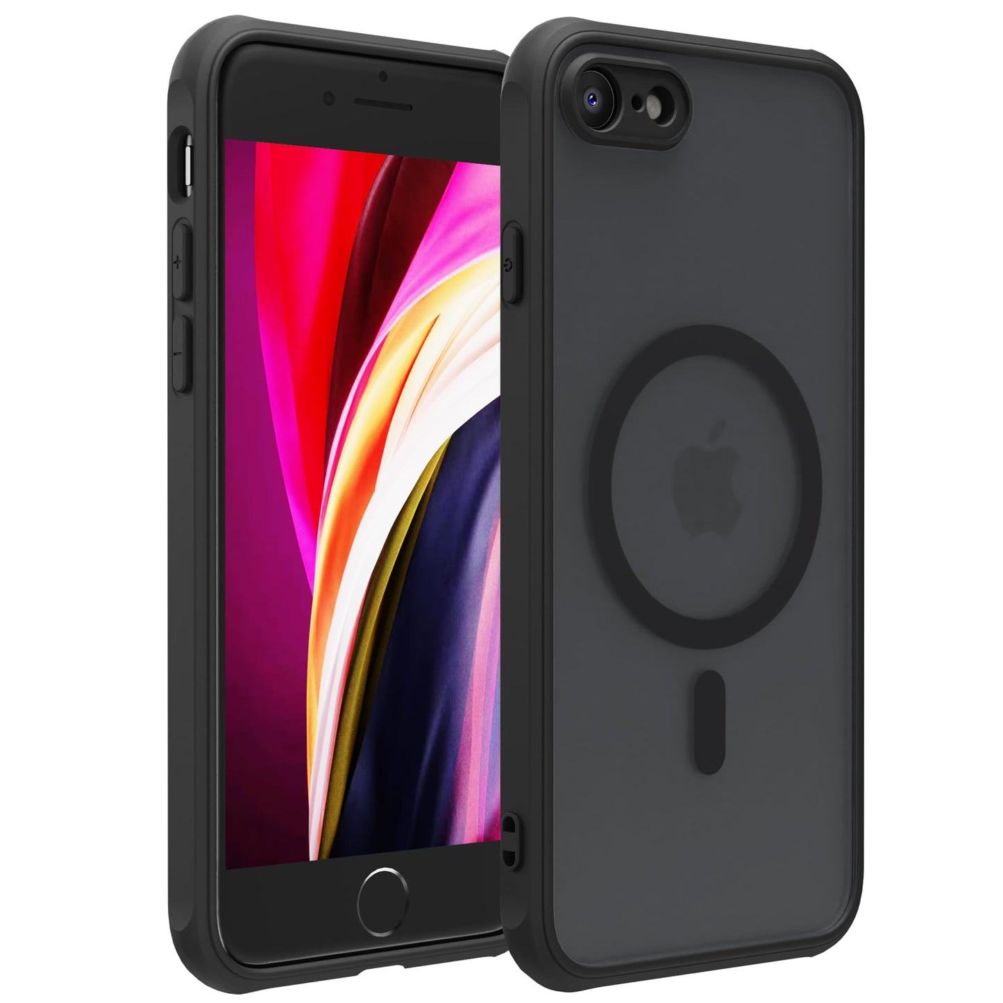Magnetic for iPhone 17 Air Phone Case, [Compatible with MagSafe], Screen Protector X1, [Military Grade Drop Protection],Matte Finish,Slim,Shockproof,Protective (Black, iPhone 17 AIR) WN420