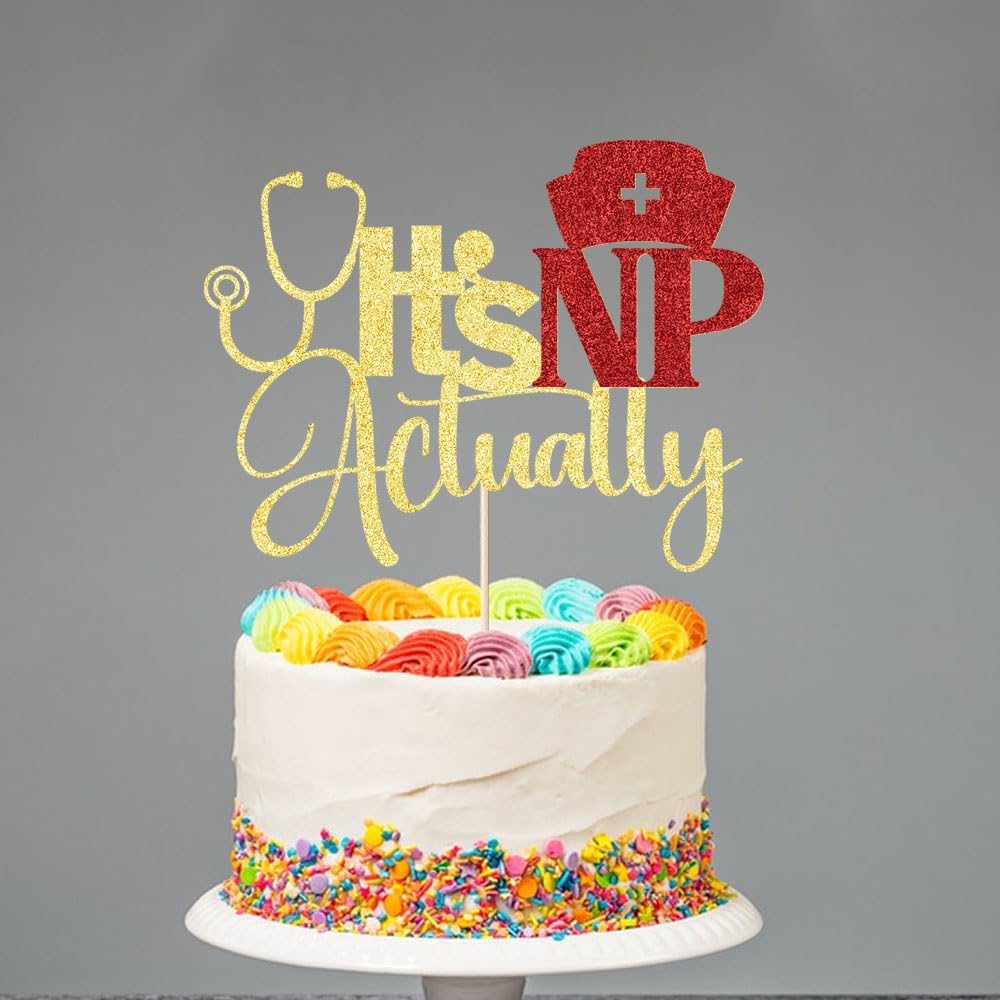 Class of 2026 Cake Topper | Gold Glitter Grad Cap Cake Pick-Boys Girls primary school High School College 2026 Graduation Theme Party Cake Decor Supplies BST202