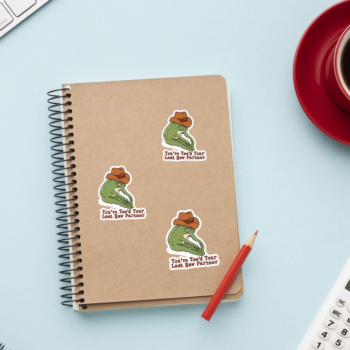 3Pcs You've Yee'd Your Last Haw Partner Sticker Funny Cowboy Frog Meme Wild West Decals You Just Yee'd Your Last Haw Stickers Yee Yee Sticker Decal for Laptop Bottle Phone Car Hard Hat 3"x3" WN420