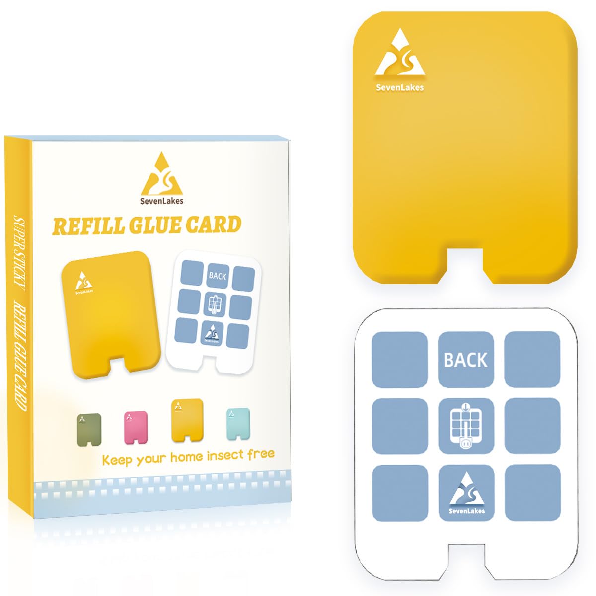 36 Pcs Sticky Refill Glue Cards, Compatible with Safer Home SH502, Dynatrap DT3005W-DS3, DT23005-06, Targets Moth, Fly, Mosquito, Gnat and More, Safe and Super Sticky (Matcha Green) WN420