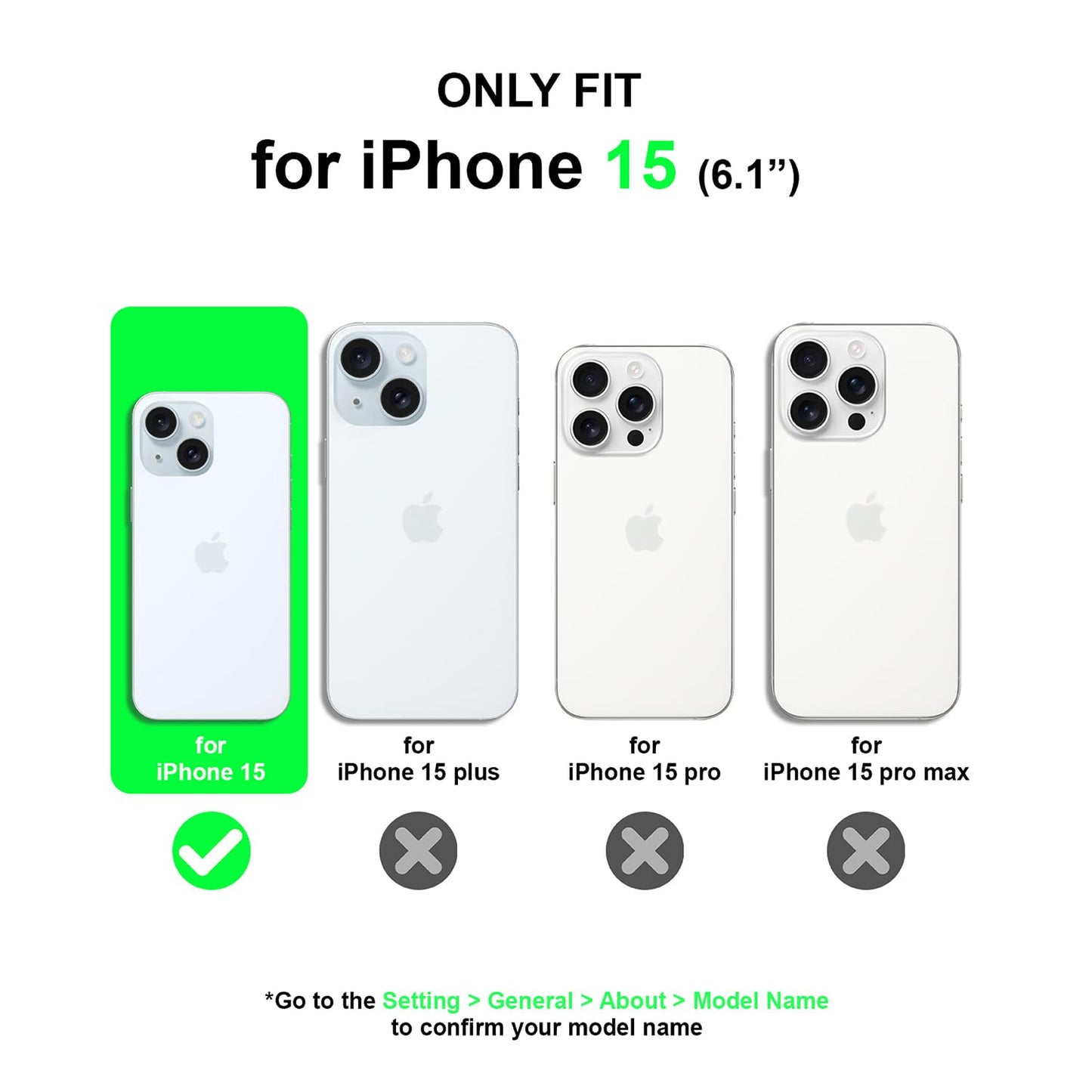 PULOKA for iPhone 14 Pro Transparent Case, Compatible with MagSafe, Clear Protector Slim Cover, Magnetic Phone Case for iPhone 14 Pro 6.1 inch Balck WN420