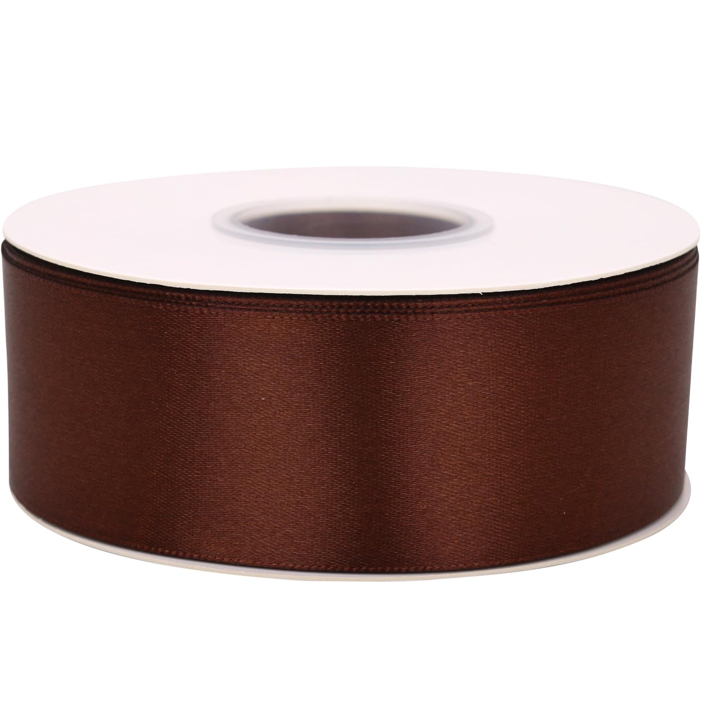 Brown Ribbon 1-1/2 Inch 50 Yards Satin Craft Ribbon BST220