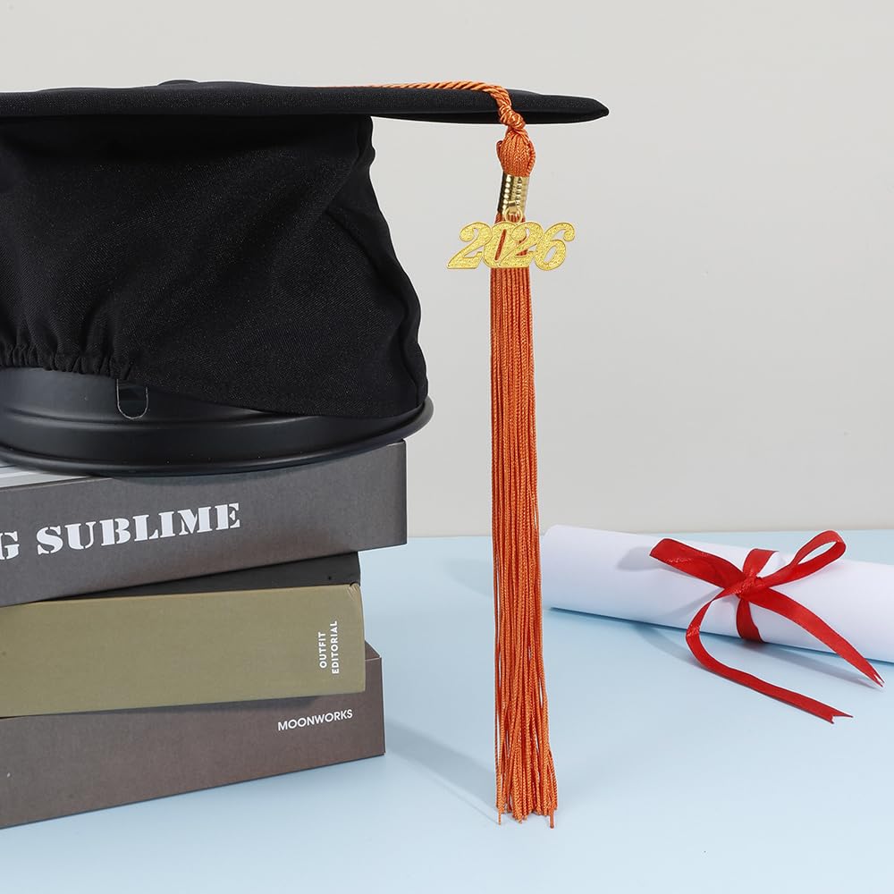 2026 Black Tassel Graduation with Charm,Graduation Cap Accessories,2026 Tassels for Caps Kindergarten Elementary School Middle School University Gifts for Students,Congrats Grad Ceremony Essentials BST220