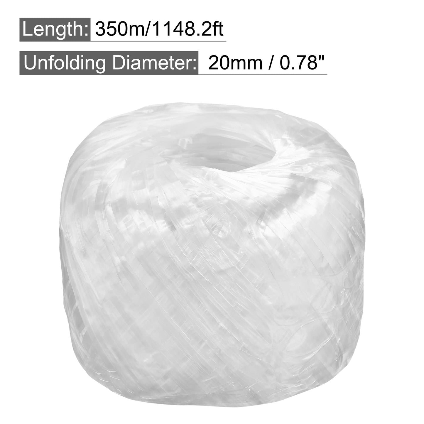 MECCANIXITY Polyester Nylon Plastic Rope Twine Household Bundled for Packing Gardening Craft,350m Length,Yellow BST326L