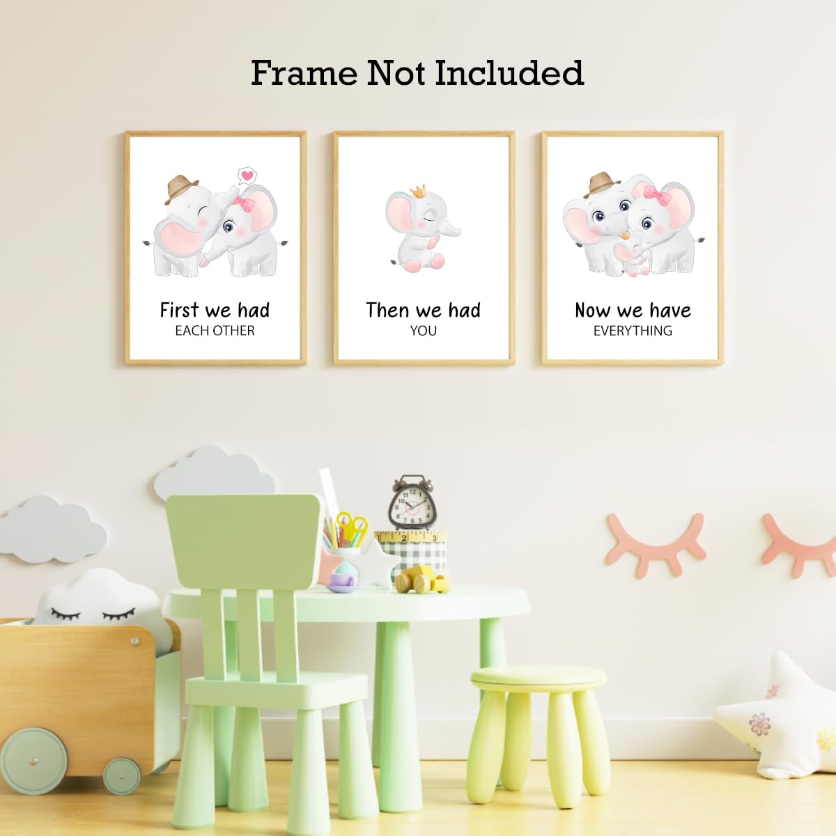 Positive Affirmations Posters for Kids,Inspirational Posters Prints Wall Art for Classroom Nursery Kids Room Home 11x14 Inch Unframed Set of 3 WN420