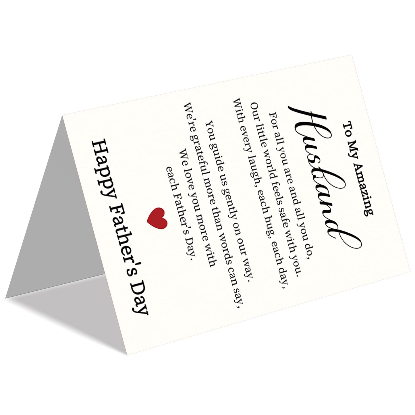 Fathers Day Card Gifts for Husband,Fathers Day Card Gifts from Wife,Happy Father's Day Cards Decorations Gifts For Husband,Heartfelt Appreciation Gift from Wife BST220