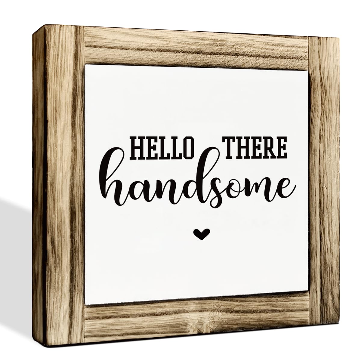 Homes Decor Signs, Decorative Wooden Box Sign, Farmhouse Decors for Living Room, Bedroom, Kitchen, New Home Decor, Shelf Counter Decoration, Home Sweet Home Sign, 5.9×5.9 inches BST220