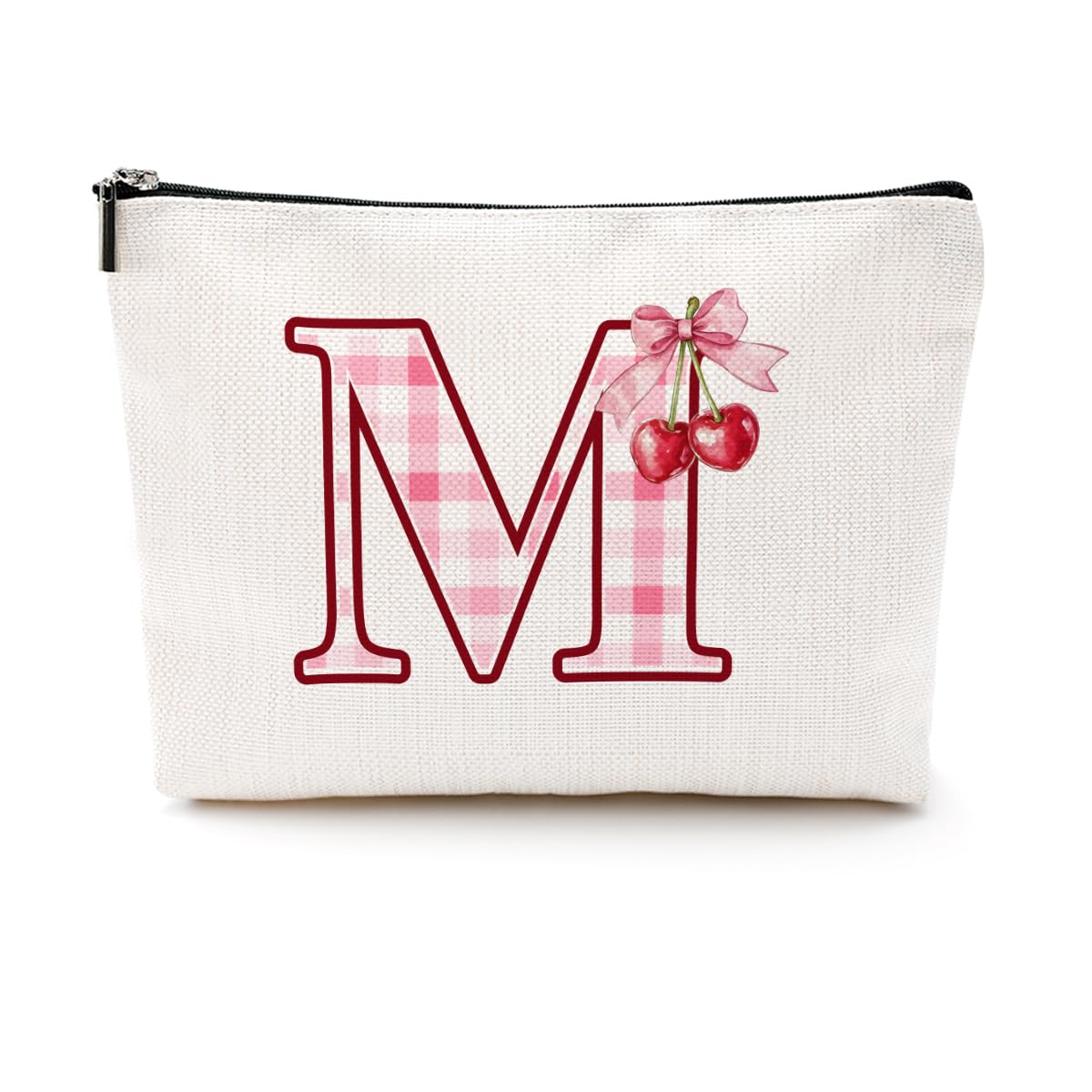Soccer Gifts Initial Makeup Bag Soccer Girl Gifts Cosmetic Bag Letter D | Monogrammed Zipper Pouch Soccer Accessories for Girls Women Player Coaches Friend Graduation Birthday Gifts BST202