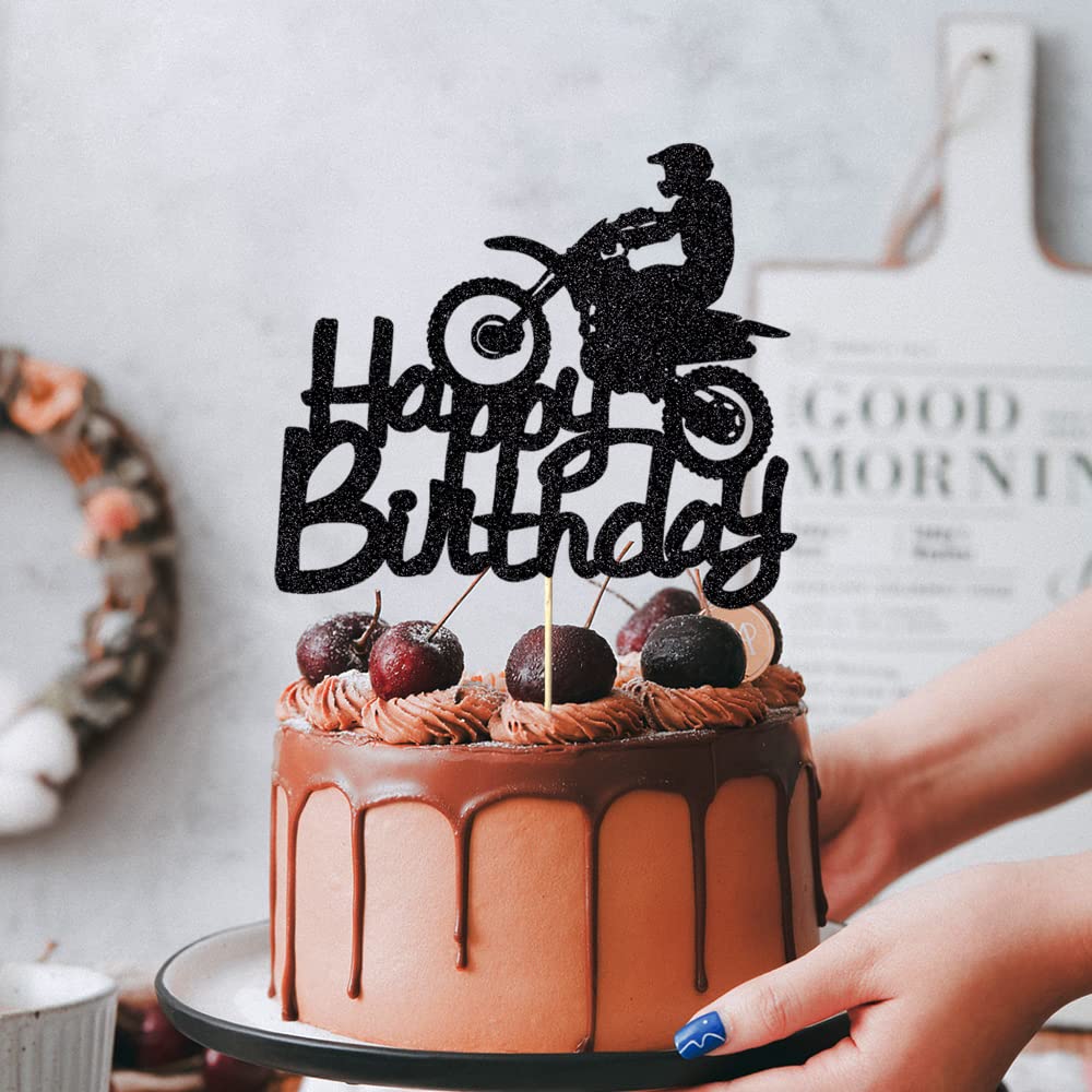 Music Happy Birthday Cake Topper，Roll Music Cake Decor Hip Hop Dancing Ball Cake Decorations，Guitar Note Birthday Party Supplies BST220