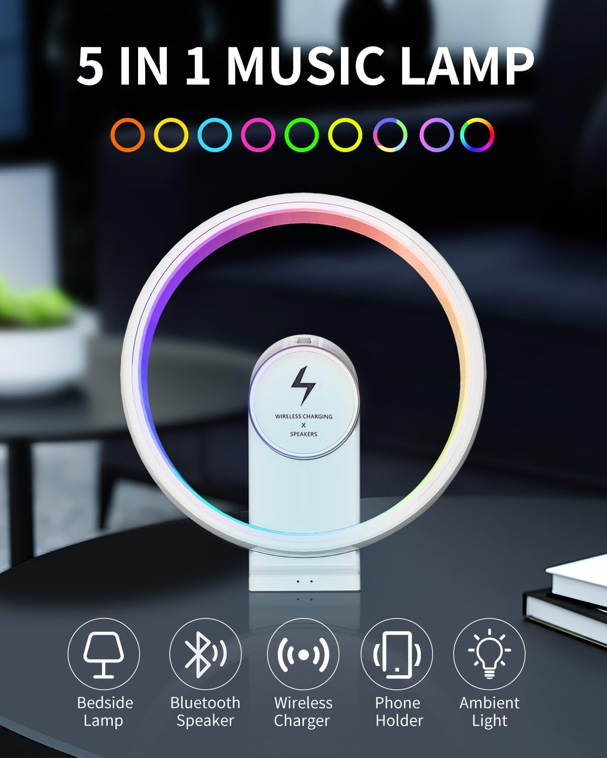 PX-02 Wireless Charging Music Table Lamp 82
