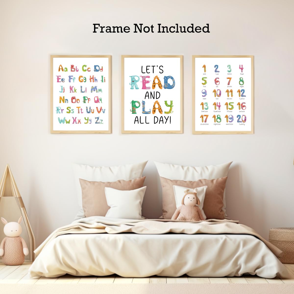 Positive Affirmations Posters for Kids,Inspirational Posters Prints Wall Art for Classroom Nursery Kids Room Home 11x14 Inch Unframed Set of 3 WN420