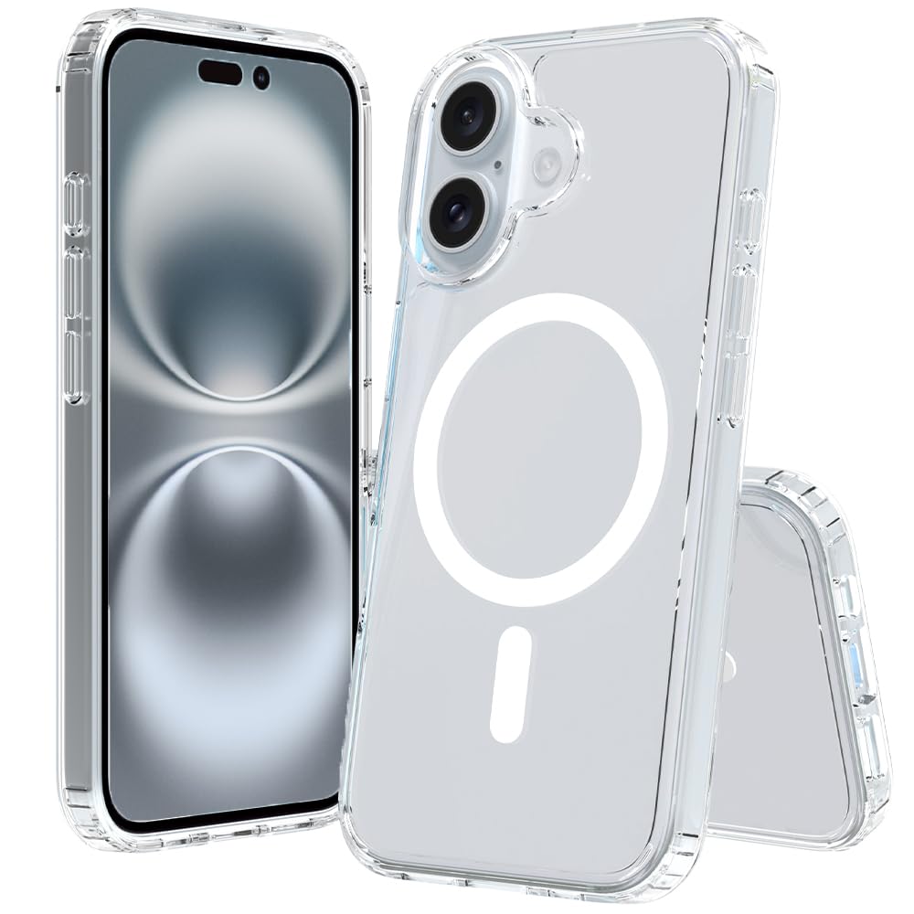 Magnetic for iPhone 17 Air Phone Case, [Compatible with MagSafe], Screen Protector X1, [Military Grade Drop Protection],Matte Finish,Slim,Shockproof,Protective (Black, iPhone 17 AIR) WN420