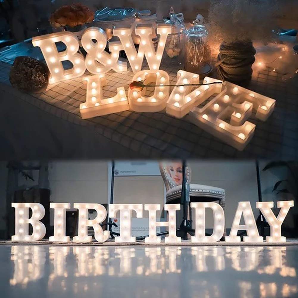 MUMUXI Marquee Light Up Letters | Large Light Up Numbers | Battery Powered and Bright with Every Letter of the Alphabet | For Wedding, Birthday, Party, Celebration, Christmas or Home Decoration (0) BST220