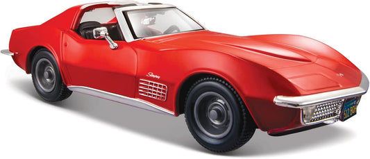 Maisto Model Compatible with Chevrolet Corvette 1970 RED 1:24 60