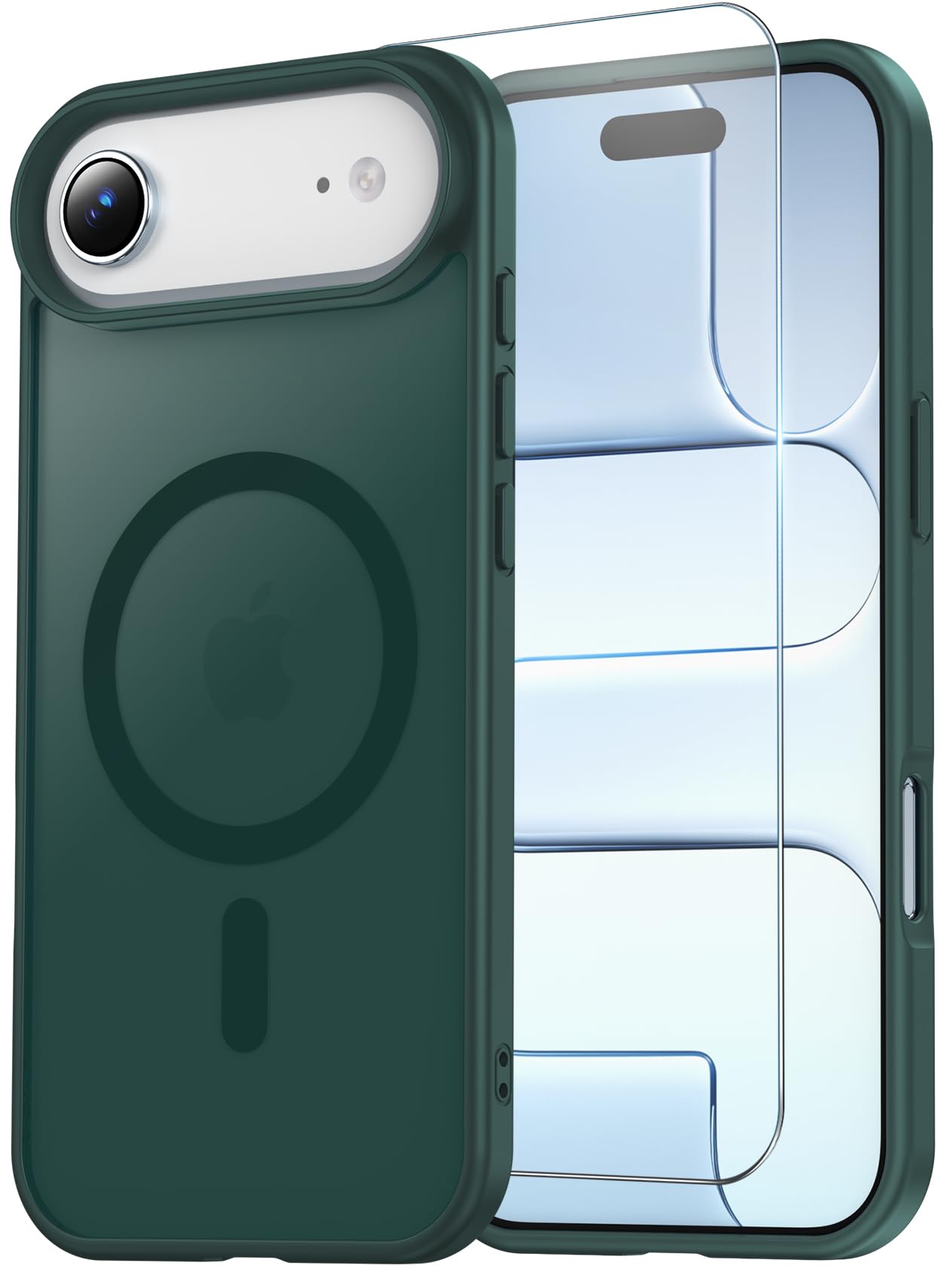 for iPhone 17 Pro Max Case Clear with Screen Protector, Compatible with Magsafe, Anti-Yellowing, Military-Grade Protection, Shockproof Slim Magnetic Phone Case Cover, Black WN420