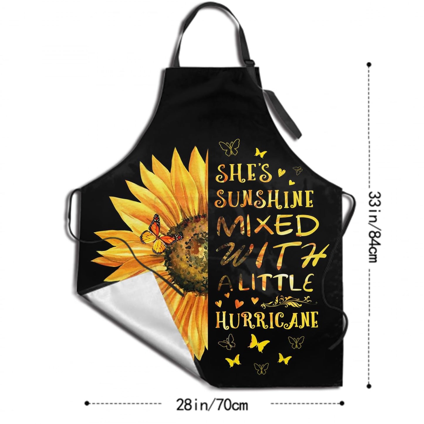 Giwawa Unisex Adult Apron Waterproof Stain Resistant Kitchen Cooking Apron with 2 Pockets for BBQ Grill Painting BST326H