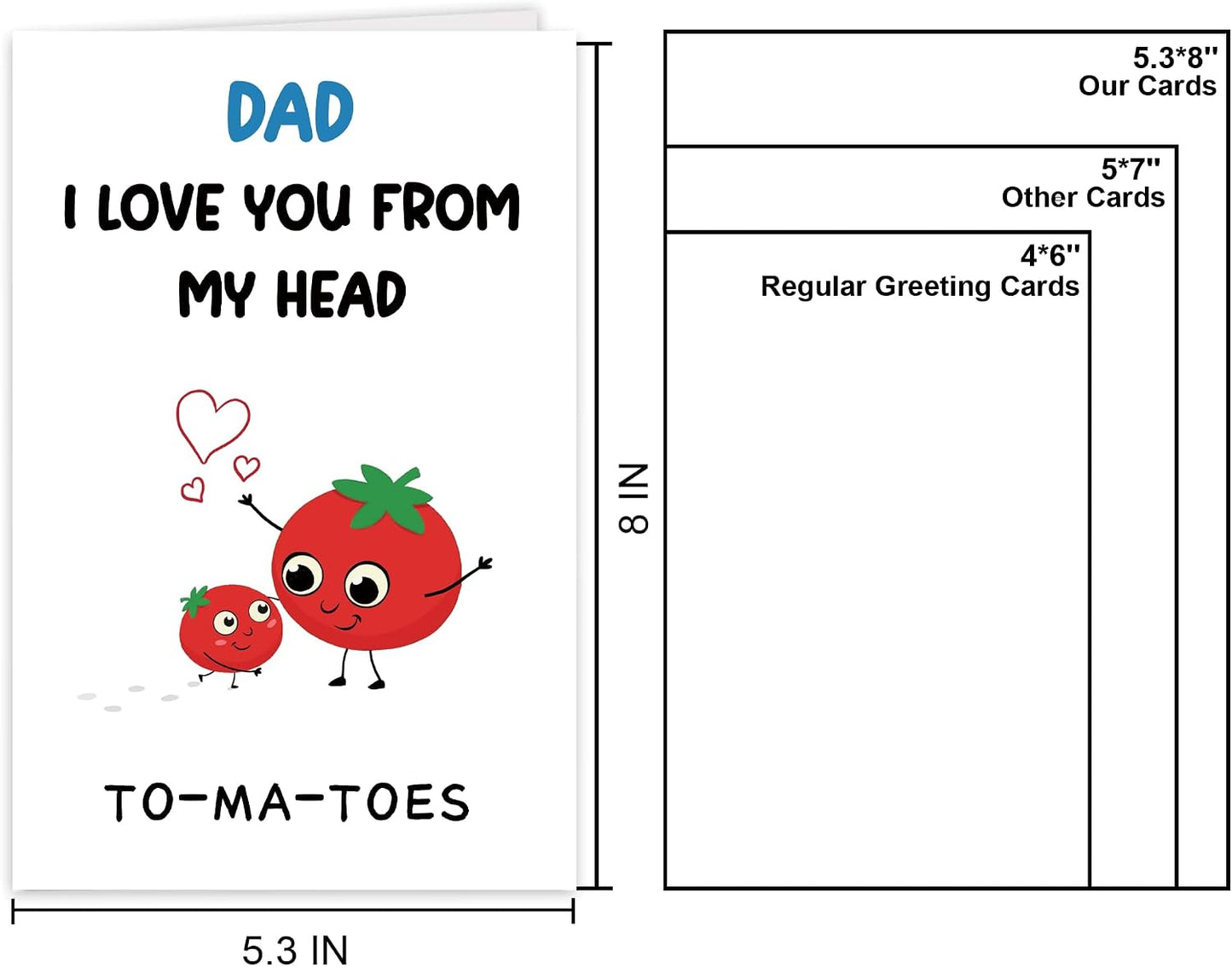 Funny Fathers Day Card for Dad Daddy Bonus Dad, Cute Cards for Fathers Day, Father's Day Cards from Son Daughter, Father's Day Cards Gift For Men Him BST202