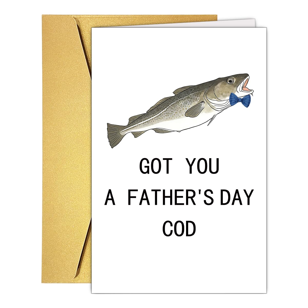 Funny Fathers Day Card for Dad Stepdad Bonus Dad Husband Grandpa, Humorous Happy Father's Day Card Gift from Son Daughter Grandson Granddaughter, Unique Fathers Day Card for Him BST202