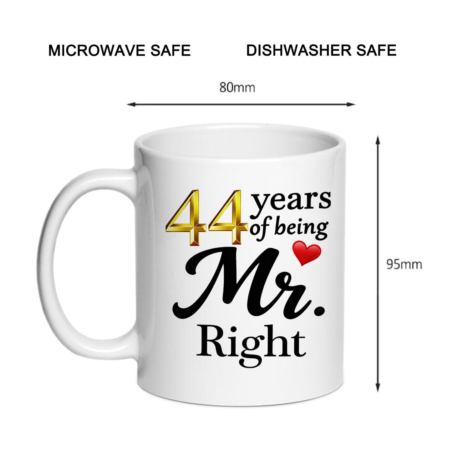10 Year Anniversary For Couple Coffee Mugs Set of 2-10th Wedding Gifts Decorations for Parents Grandparents Husband Wife Him Her 11oz (10th) BST220