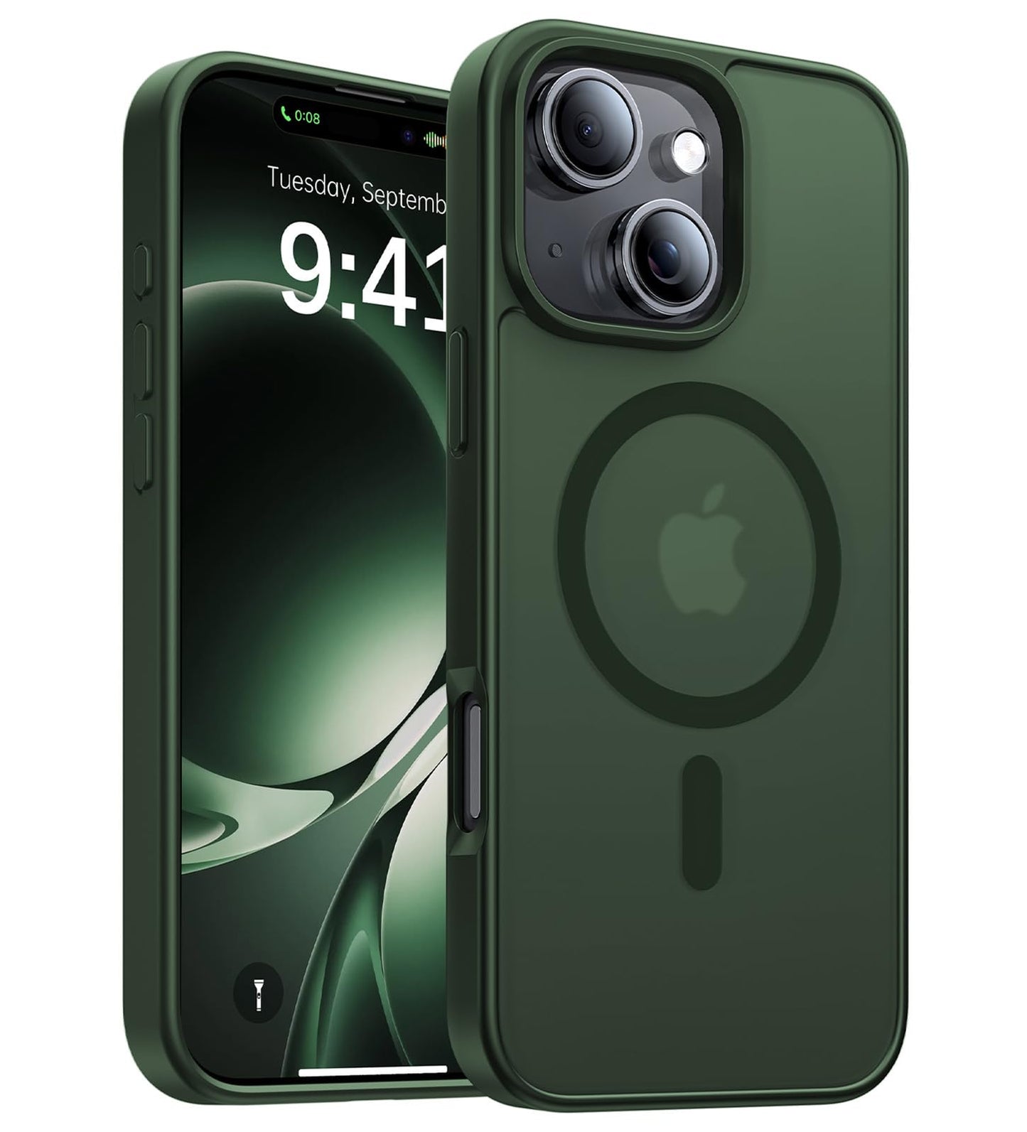 Magnetic for iPhone 17 Pro Max Case,[Anti-Slip][Compatible with MagSafe][Military Grade Drop Protection] Shockproof Protective Translucent Phone Case for iPhone 17 Pro Max Case,Wine Red WN420