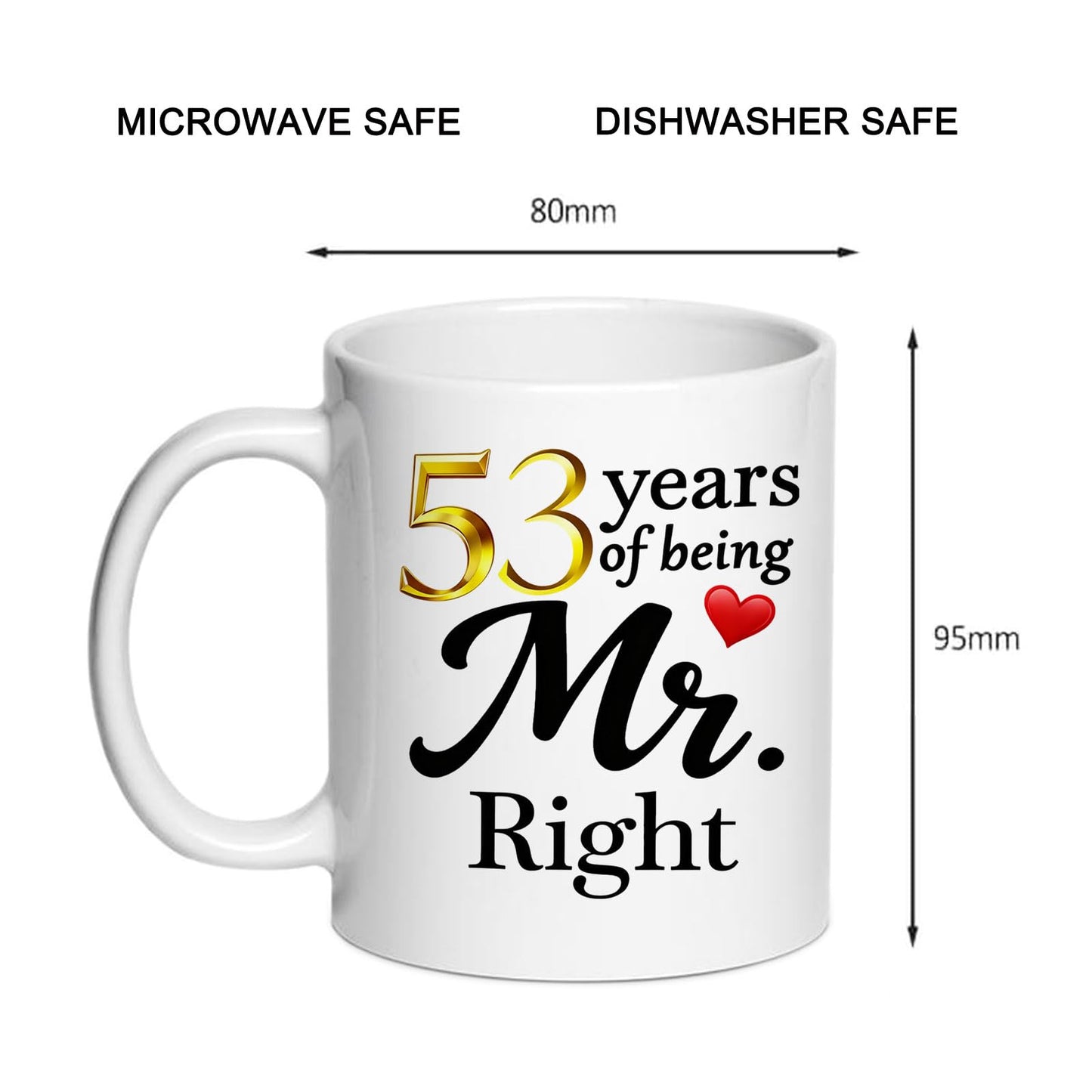 10 Year Anniversary For Couple Coffee Mugs Set of 2-10th Wedding Gifts Decorations for Parents Grandparents Husband Wife Him Her 11oz (10th) BST220