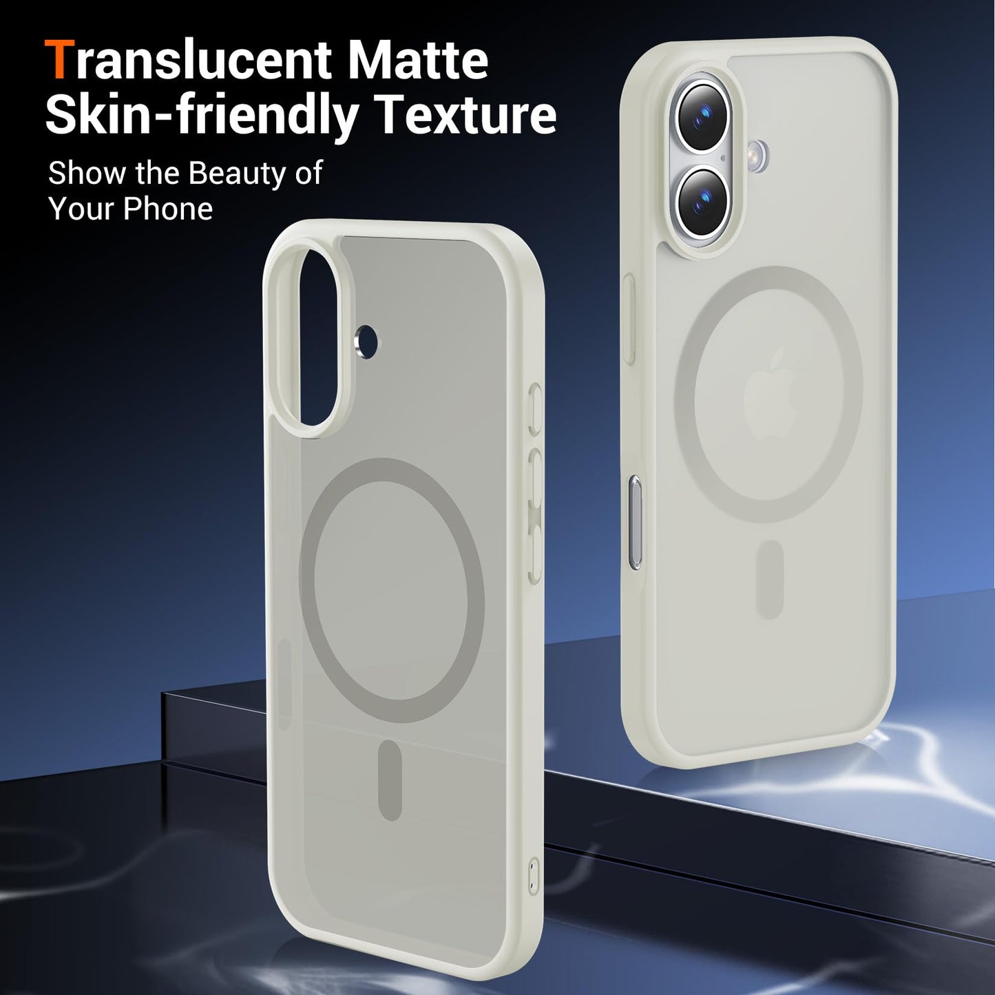 for iPhone 17 Pro Max Case Clear with Screen Protector, Compatible with Magsafe, Anti-Yellowing, Military-Grade Protection, Shockproof Slim Magnetic Phone Case Cover, Black WN420