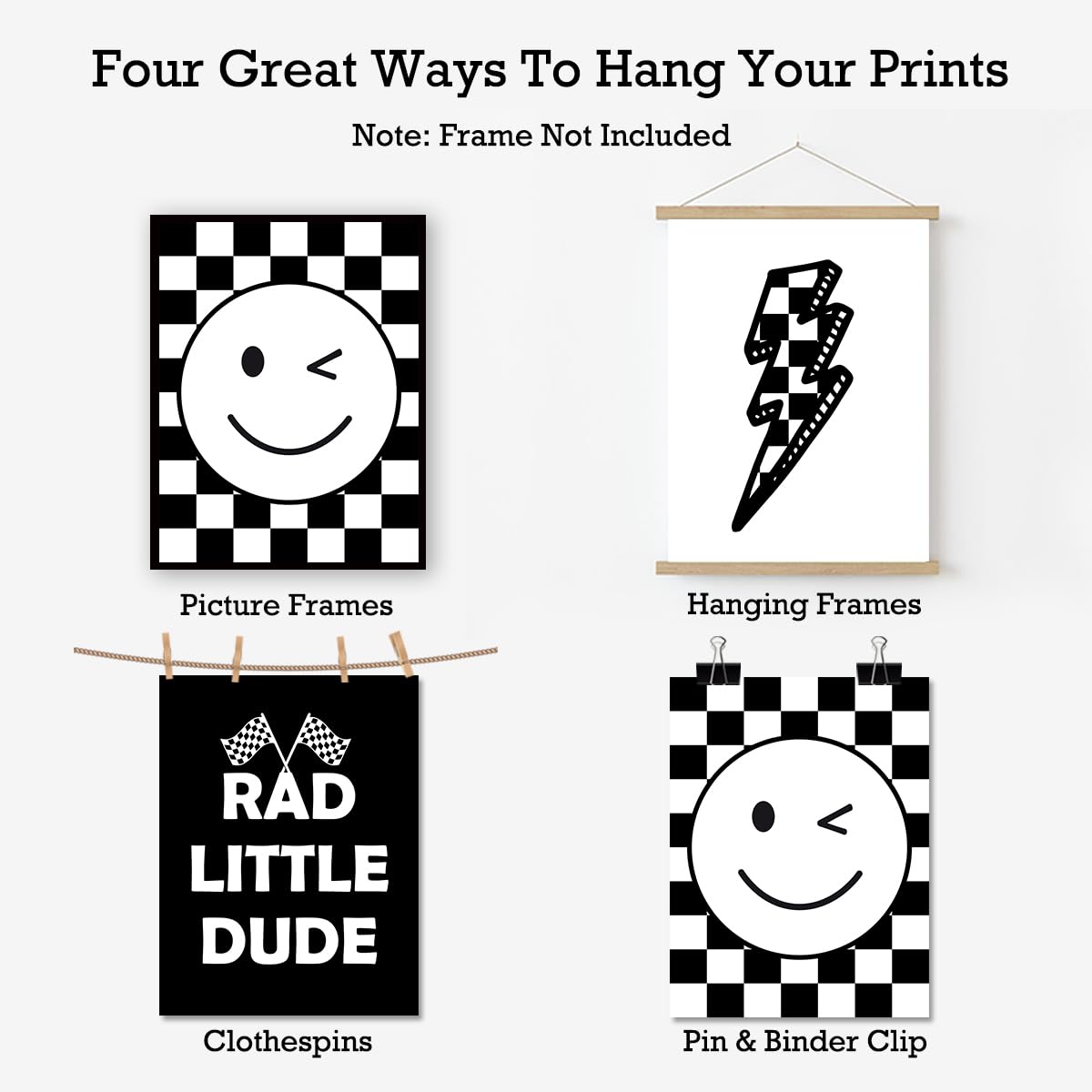 Positive Affirmations Posters for Kids,Inspirational Posters Prints Wall Art for Classroom Nursery Kids Room Home 11x14 Inch Unframed Set of 3 WN420