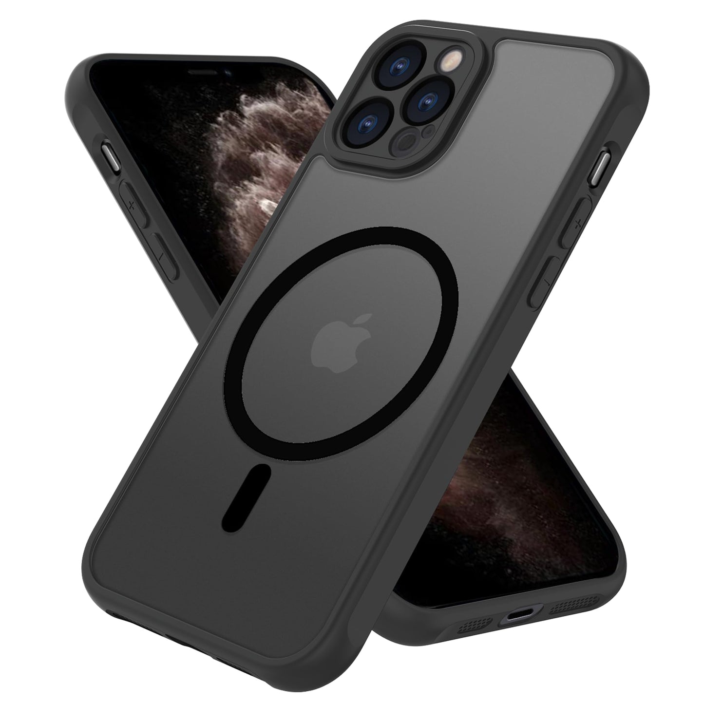 PinLiSheng for iPhone 17 Pro Max Case， Compatible with MagSafe, Shockproof Military-Grade Protection, Scratch-Resistant Back, Anti-Yellowing，Magnetic Phone Case for iPhone 17 Pro Max, Clear WN420