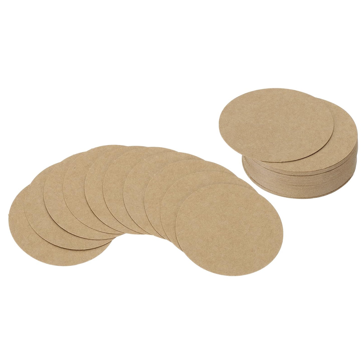 PATIKIL 4inch Circle Card Stock, 50Pcs Round Shape Cutouts Paper Thick Cardstock Coaster for DIY Craft Projects Classroom Bulletin Board Decor, Sky Blue BST326L