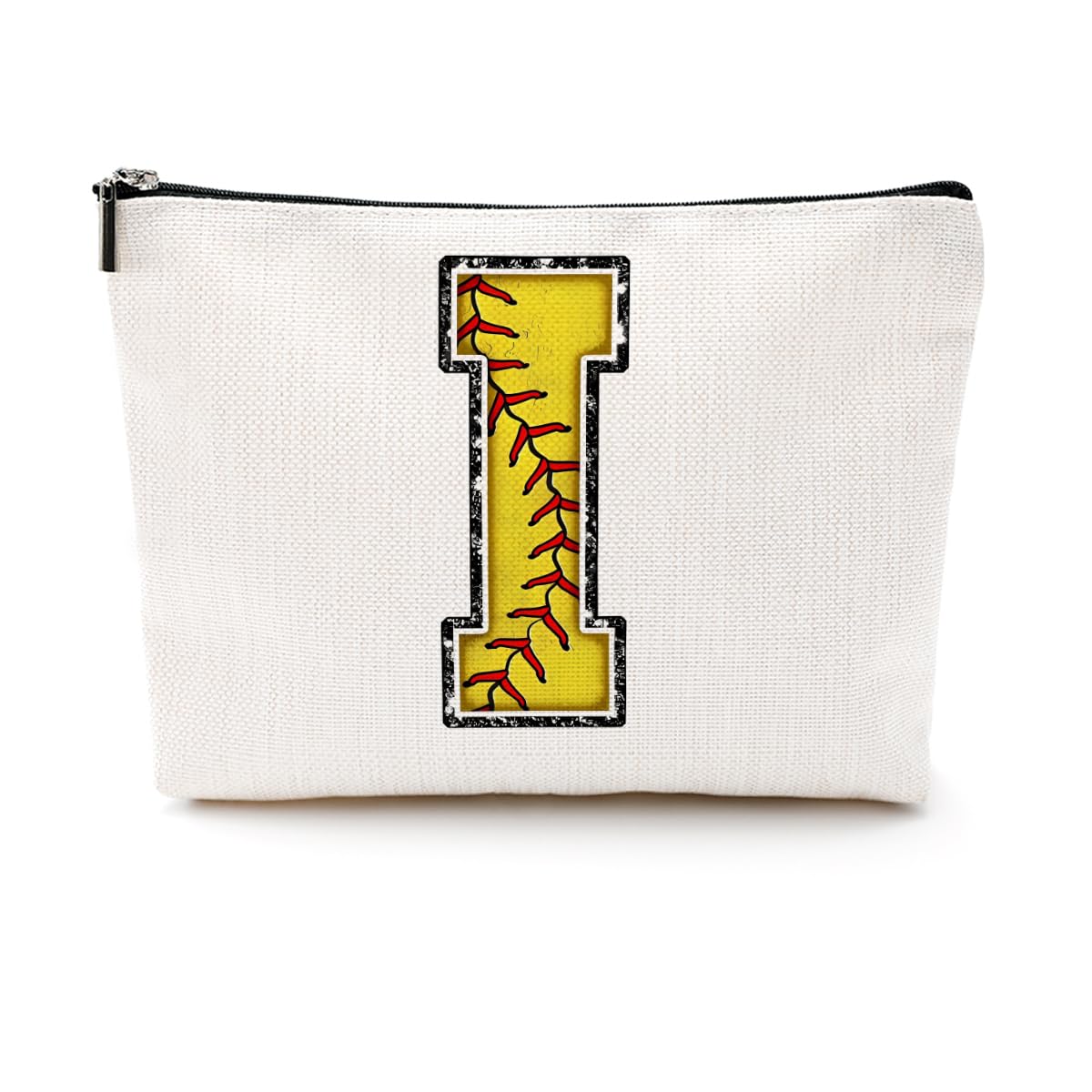 Soccer Gifts Initial Makeup Bag Soccer Girl Gifts Cosmetic Bag Letter D | Monogrammed Zipper Pouch Soccer Accessories for Girls Women Player Coaches Friend Graduation Birthday Gifts BST202