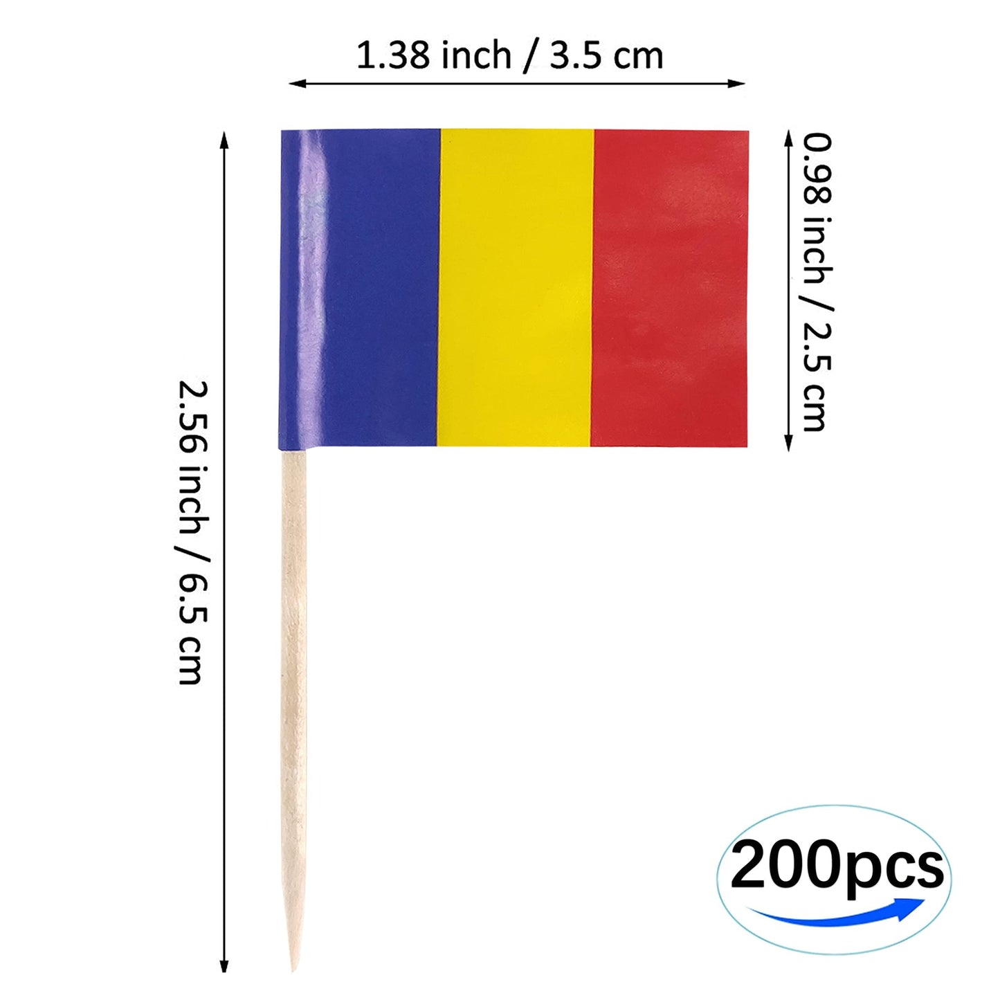 JBCD Mexico Toothpick Flag Mexican Mini Small Cupcake Topper Flags, 200pcs BST220
