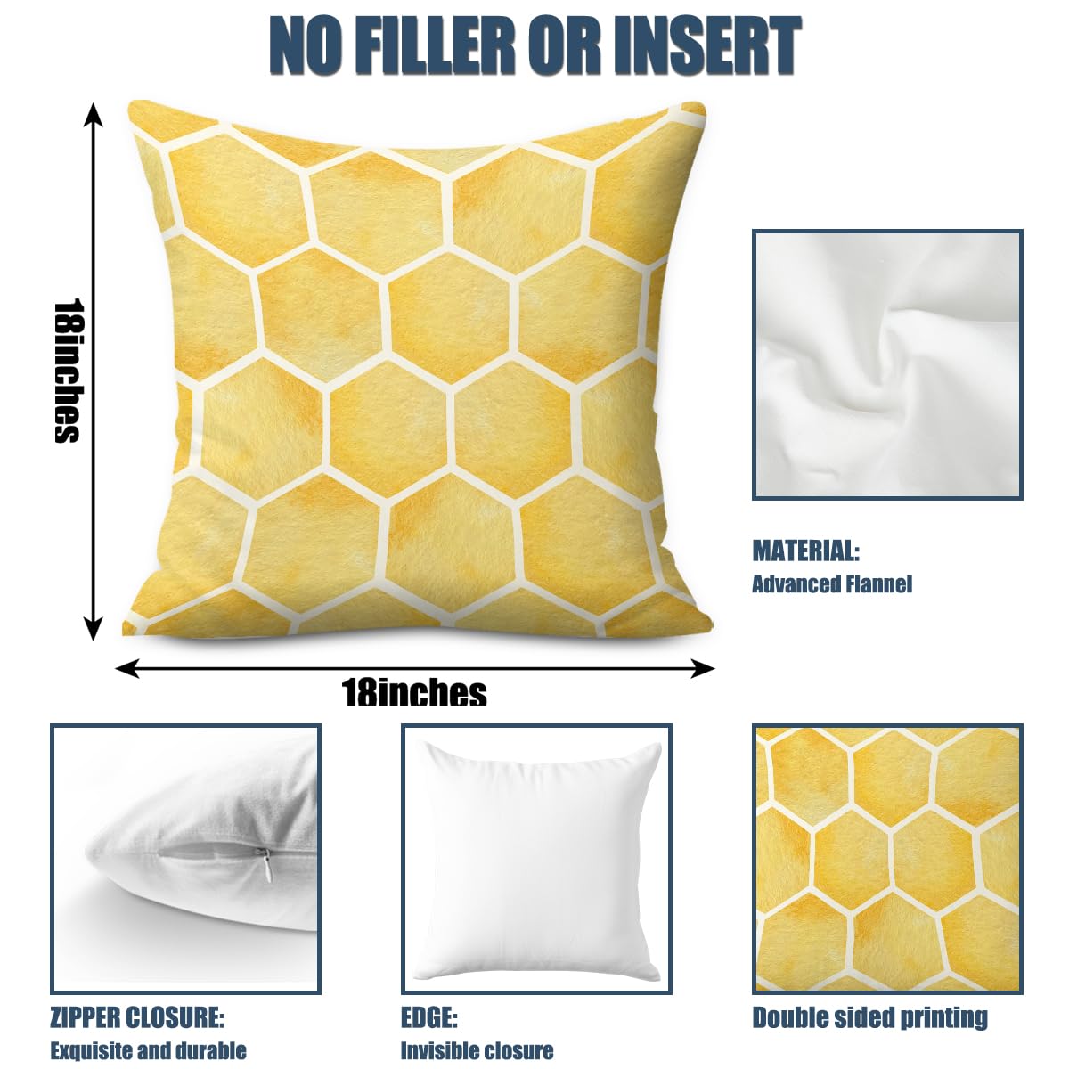 4 PCs Lemon Decor Pillow Covers 18x18, Italian Gifts Throw Pillow Covers | Italy Lemon Pillow Cases Decorative Pillow Protectors Living Room Bedroom Office Home Decor for Cushion Car Bed BST202