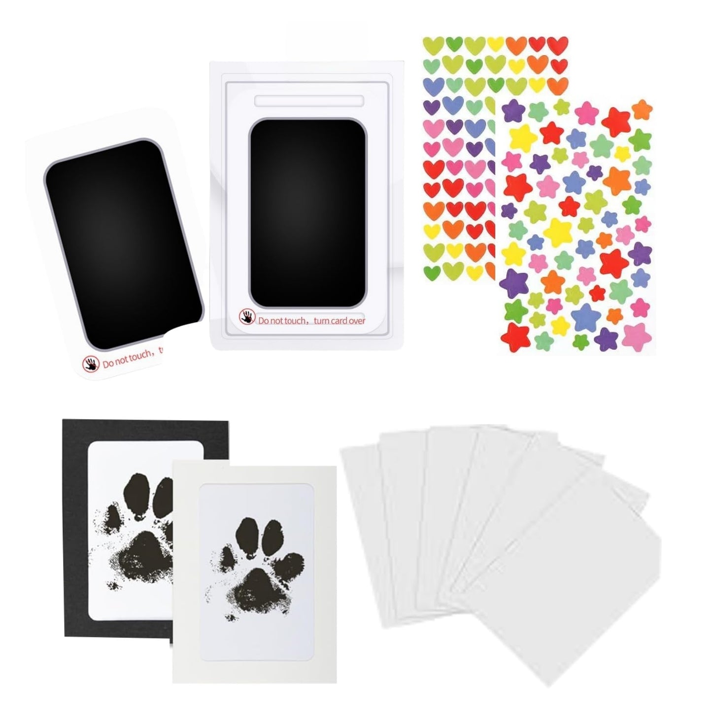 Paw Print Kit for Dogs, Inkless Clean Touch 3.1×4.9 in, Paw Print Kit for Dogs and Cats, Mess-Free for Puppies Kittens Pet Memorial WN420