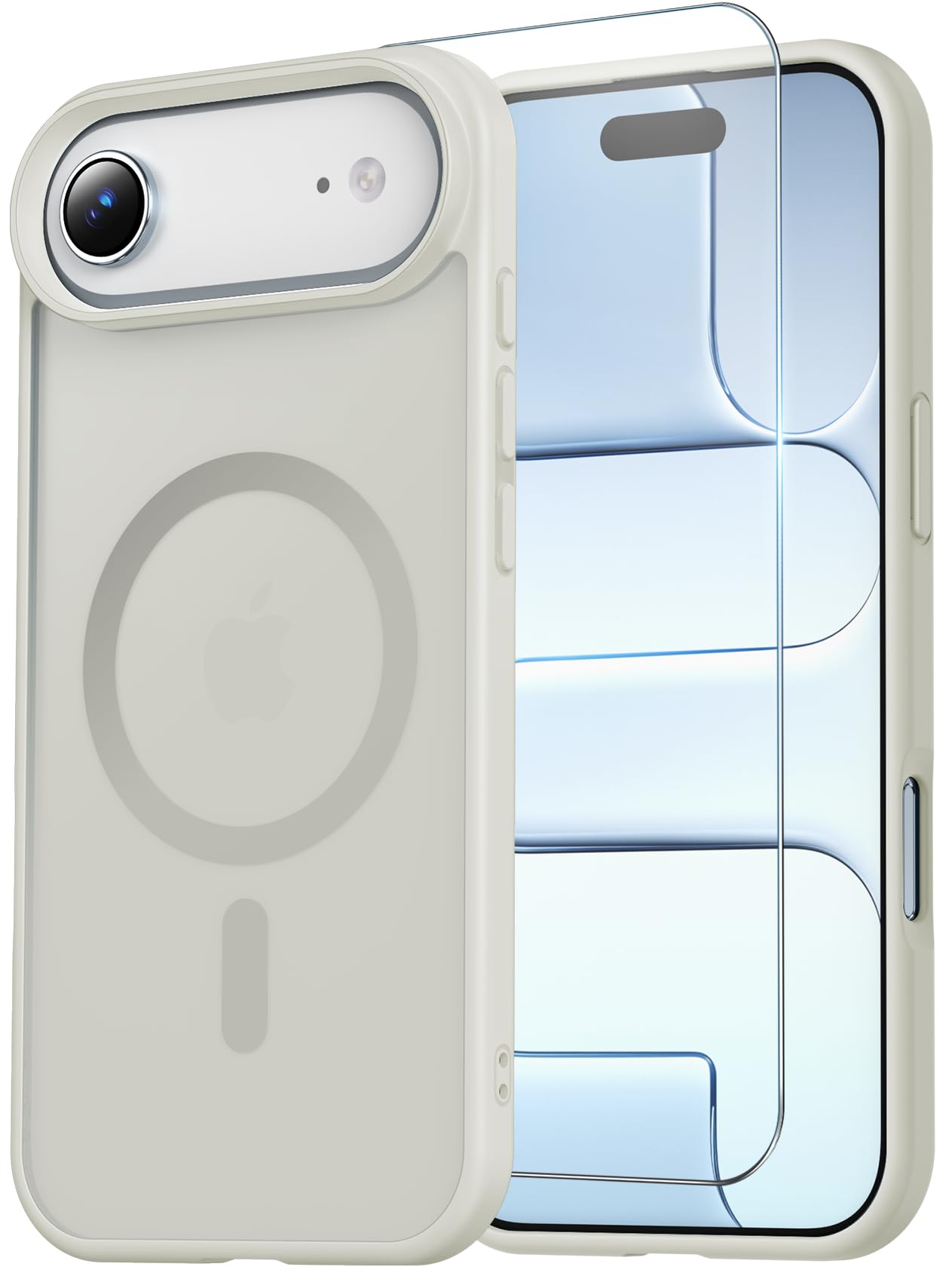 for iPhone 17 Pro Max Case Clear with Screen Protector, Compatible with Magsafe, Anti-Yellowing, Military-Grade Protection, Shockproof Slim Magnetic Phone Case Cover, Black WN420