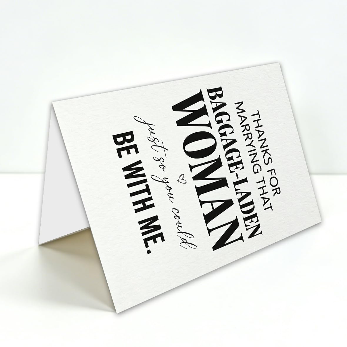 Funny Fathers Day Card for Dad, Fathers Day Gift from Daughter or Son, Blank Inside, with Kraft Envelope and Gold Seal Sticker BST220