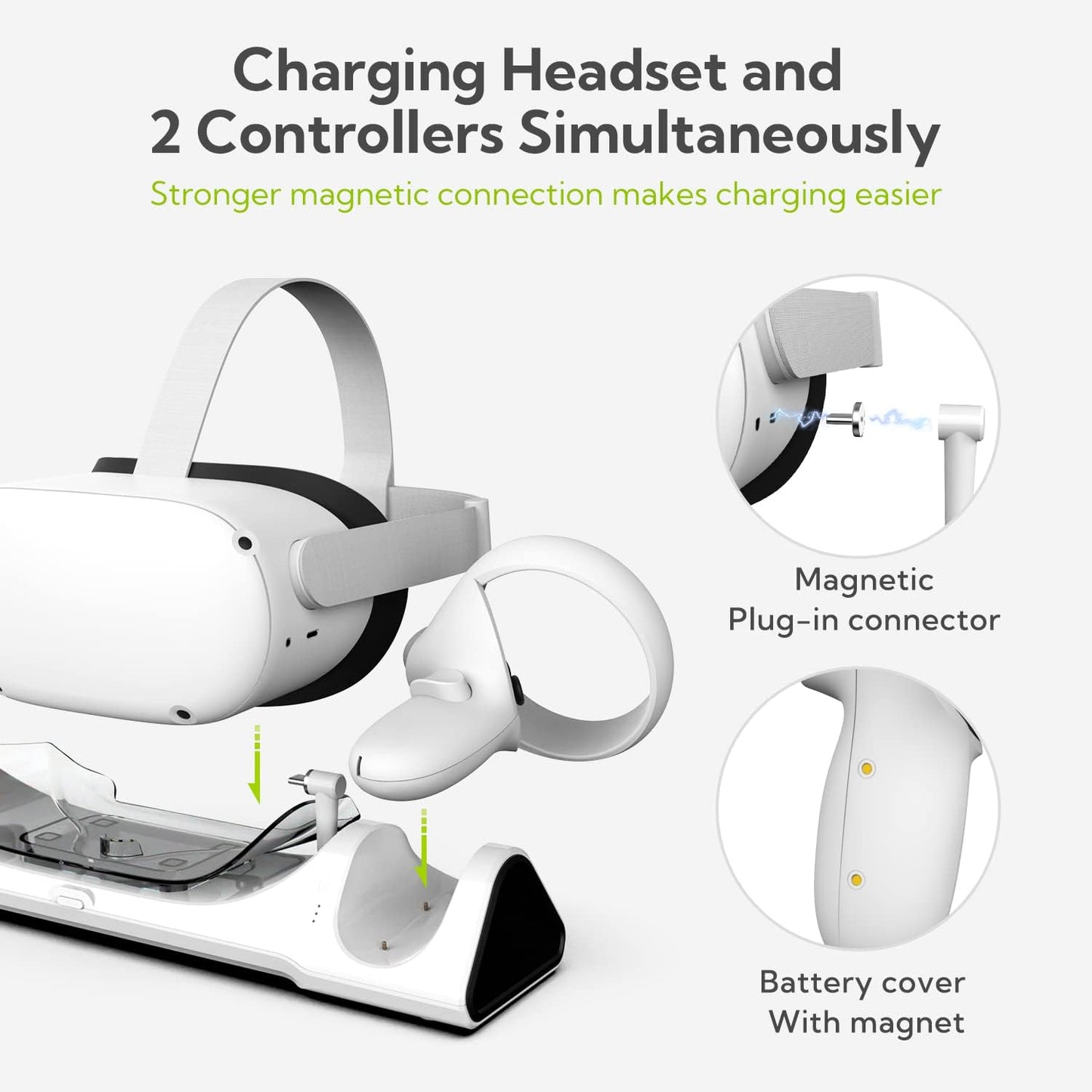 Zyber Charging Dock for Meta Quest 2 AL - Q016 73