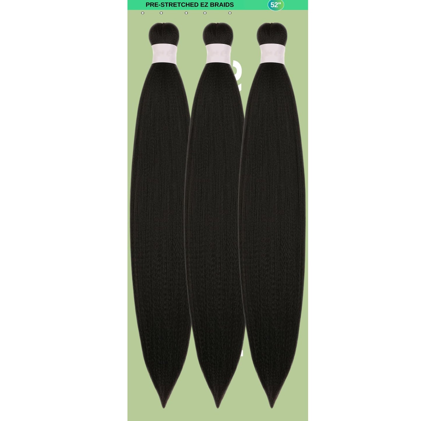Purple Braiding Hair Pre stretched Knotless 26 inch | Hypoallergenic Synthetic Purple Prestretched Ez Braid Knotless Itch Free Soft Yaki Texture Hot Water Setting WN420