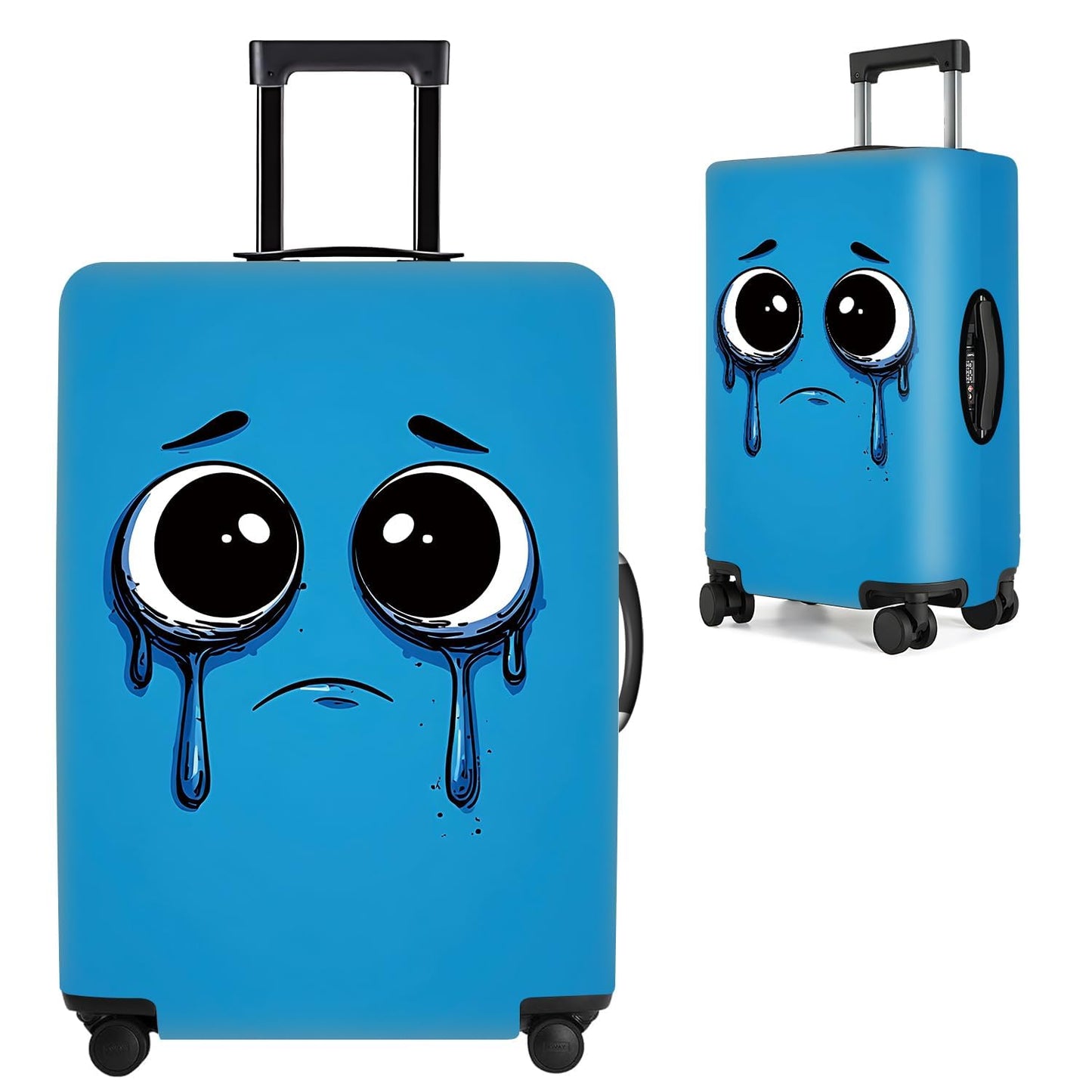 Colorful Abstract Art Luggage Cover – Vibrant Woman Face Design Suitcase Protector – Fits 32 to 34 Inch Travel Luggage,XL BST202