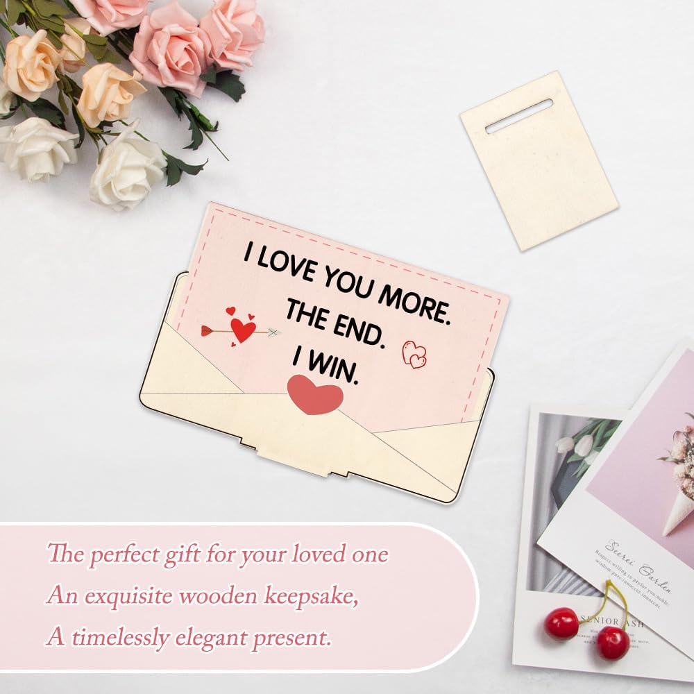 Wife Valentines Day Gifts Wooden Ornament Cute Couples Gift Ideas Gifts Boyfriend Birthday Gift Ideas for Husband Girlfriend Lesbian Gay Unique Engagement Gift Wedding Anniversary Presents Christmas BST220