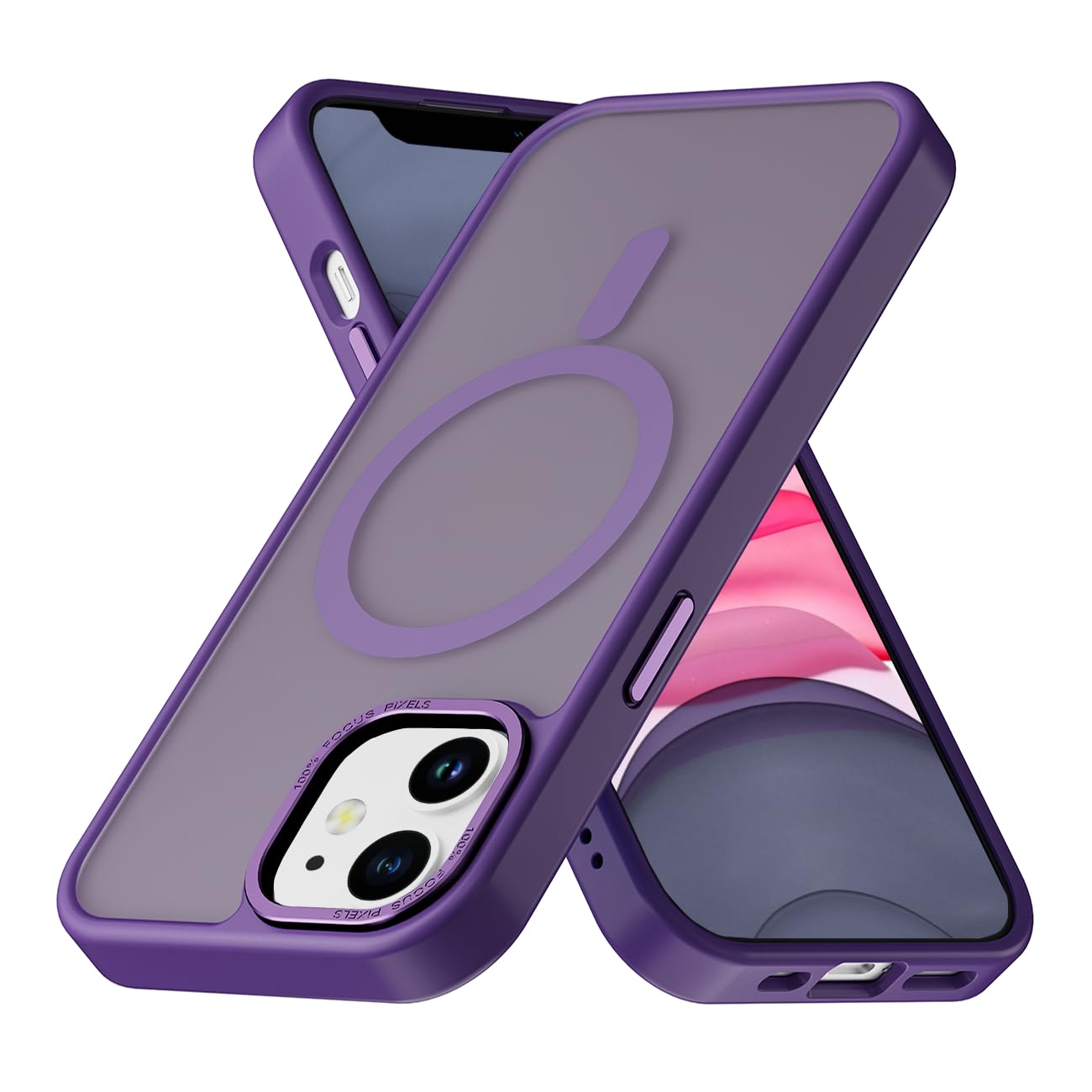 PinLiSheng for iPhone 17 Pro Max Case， Compatible with MagSafe, Shockproof Military-Grade Protection, Scratch-Resistant Back, Anti-Yellowing，Magnetic Phone Case for iPhone 17 Pro Max, Clear WN420