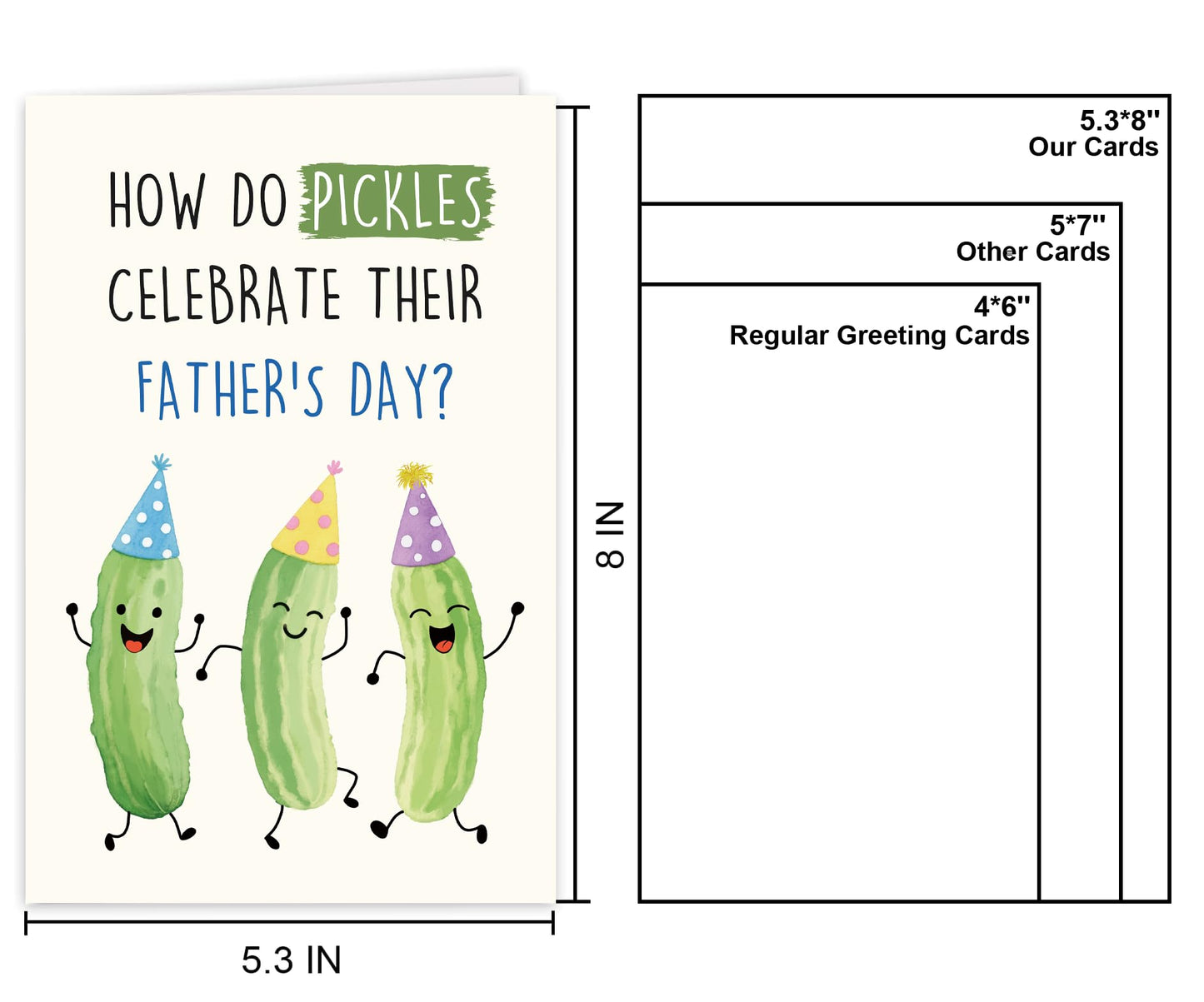 Funny Fathers Day Card for Dad Daddy Bonus Dad, Cute Cards for Fathers Day, Father's Day Cards from Son Daughter, Father's Day Cards Gift For Men Him BST202