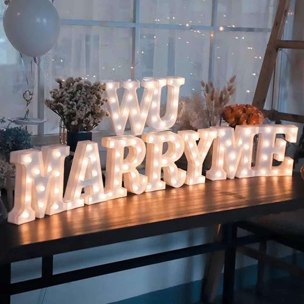 MUMUXI Marquee Light Up Letters | Large Light Up Numbers | Battery Powered and Bright with Every Letter of the Alphabet | For Wedding, Birthday, Party, Celebration, Christmas or Home Decoration (0) BST220