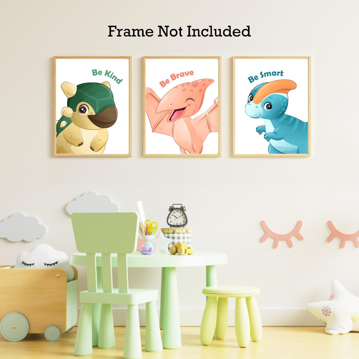 Positive Affirmations Posters for Kids,Inspirational Posters Prints Wall Art for Classroom Nursery Kids Room Home 11x14 Inch Unframed Set of 3 WN420