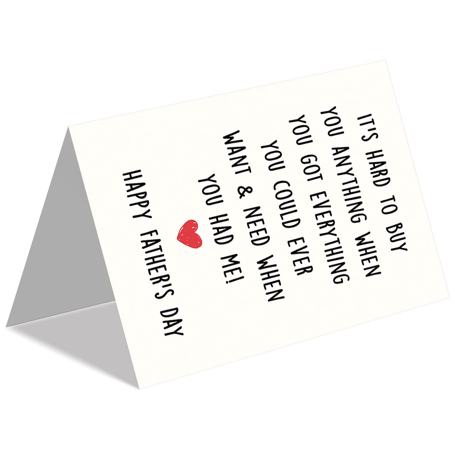 Funny Fathers Day Card for Dad, Father's Day Cards Gifts Decorations from Daughter Son, Happy Fathers Day Card from Cat, Cute Cat Dad Father's Day Decorations Gifts BST220