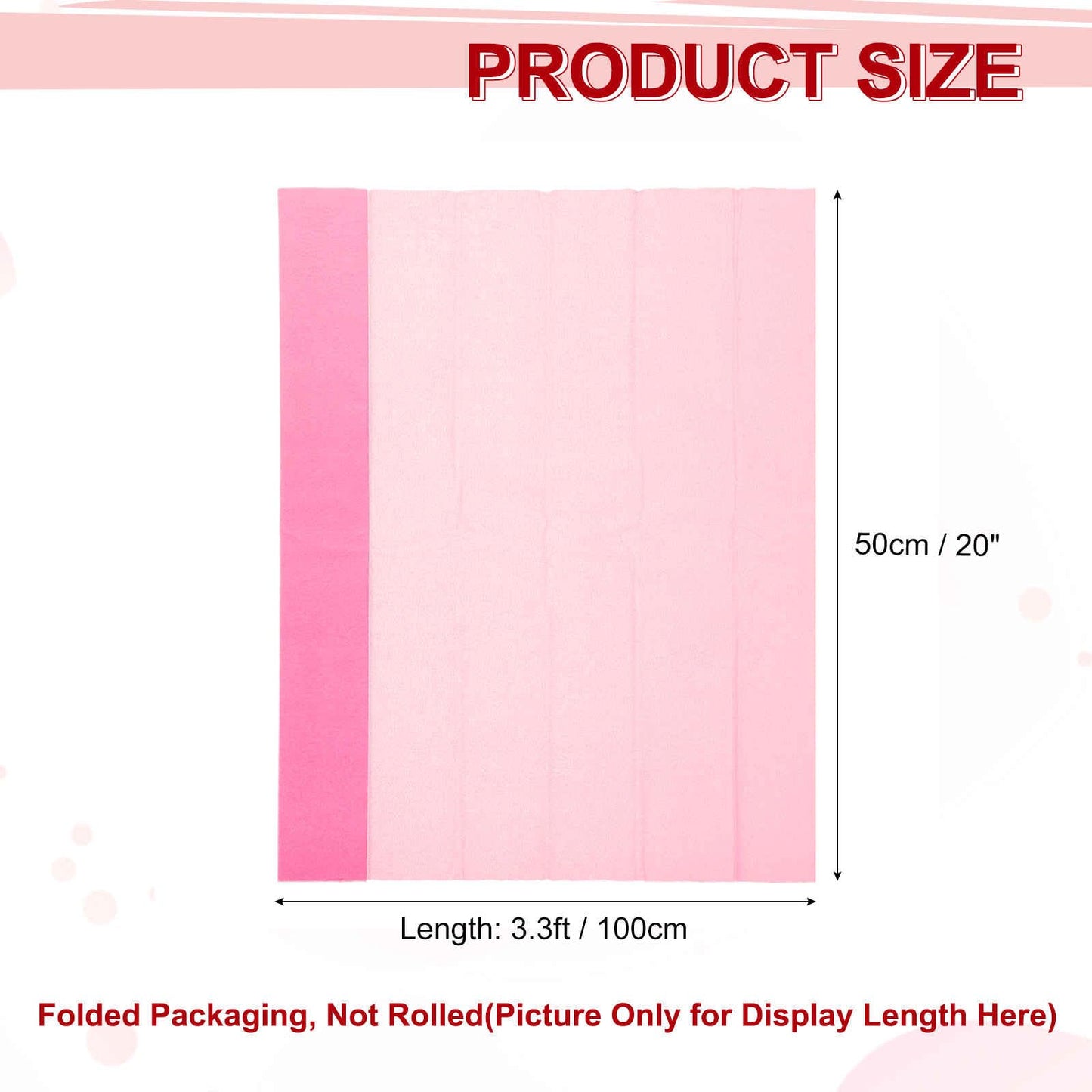 MECCANIXITY Crepe Paper Roll 7.5ft Long 20 Inch Wide for Wedding Ceremony Various Large Festivals Decoration, Light Champagne BST326L