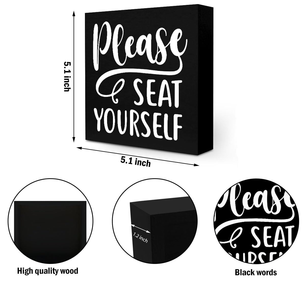 Inspirational Motivational Gifts Employee Appreciation Gifts Wood Box Sign | Daily Affirmations for Women, Little Reminders You are Enough Wooden Box Desk Decorative Sign for Office Desk Table Shelf BST202