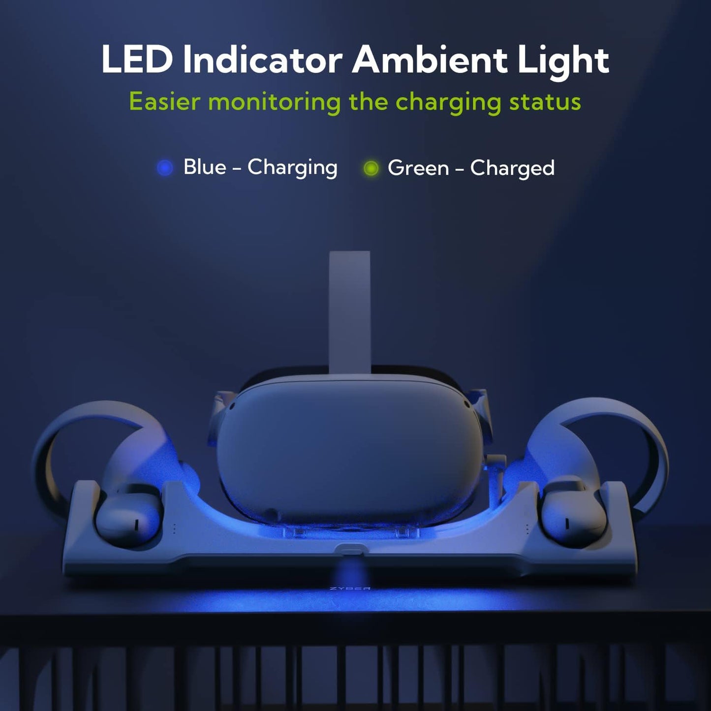 Zyber Charging Dock for Meta Quest 2 AL - Q016 73