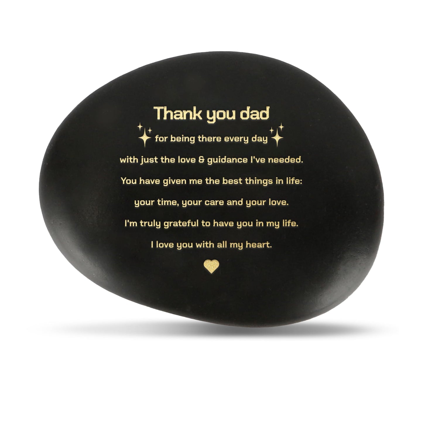 Dad Fathers' Day Gift for Father Daddy Best Dad Ever Rock Engraved Pebble Gifts Birthday Father's Day Valentines Presents Ideas Decorations BST220